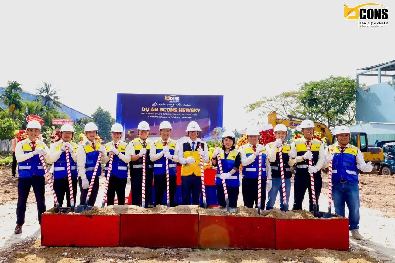 Lễ khởi công dự án Bcons New Sky: Bước tiến mới với công nghệ BIM tiên tiến từ Bcons Group.